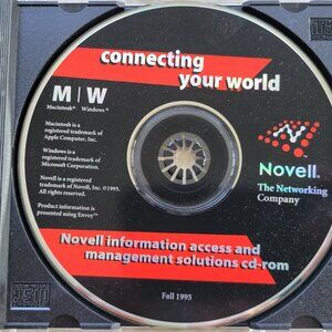 Vintage CD - NOVELL information access and management solutions cd-rom